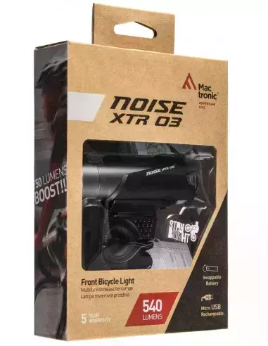 Przednia lampa rowerowa NOISE XTR 03 Mactronic