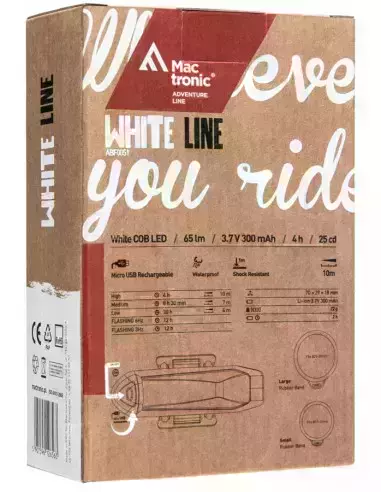 Lampka rowerowa przednia White Line Mactronic