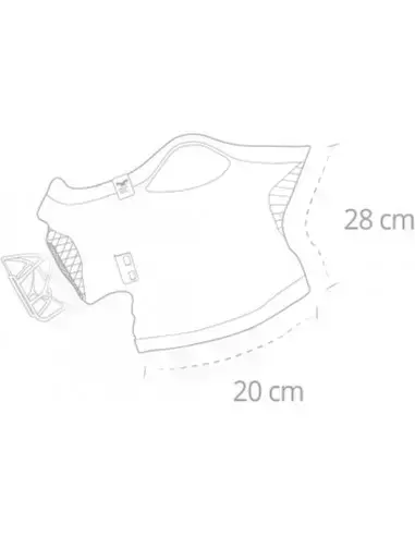 Maska sportowa z usztwnieniem T-BONE 5+ Naroo