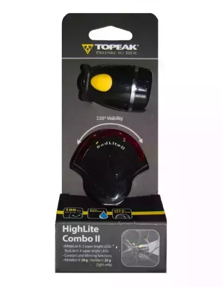 Zestaw lamp rowerowych Topeak High Lite Combo II