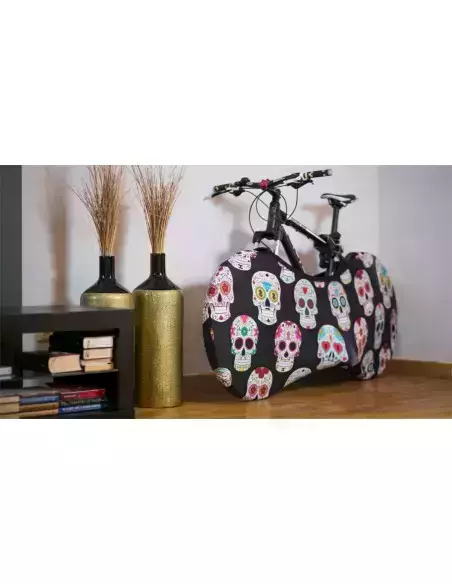 Uniwersalny pokrowiec rowerowy Velosock Triathlon Skulls