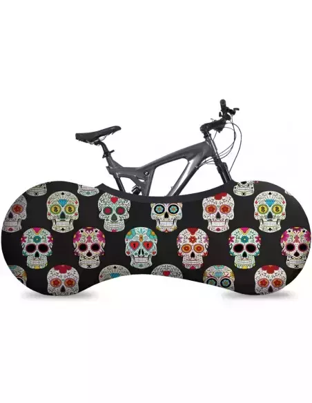 Uniwersalny pokrowiec rowerowy Velosock Triathlon Skulls