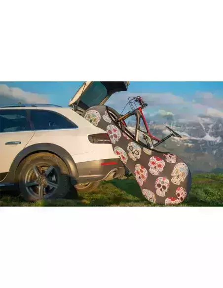 Uniwersalny pokrowiec rowerowy Velosock Triathlon Skulls