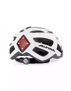 Alpina FB 2.0 Flash kask rowerowy z lampką - Biało-Czarny 2