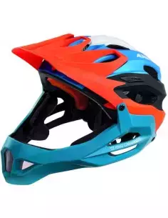 Kask rowerowy do Downhillu Carapax Alpina - Orange Blue