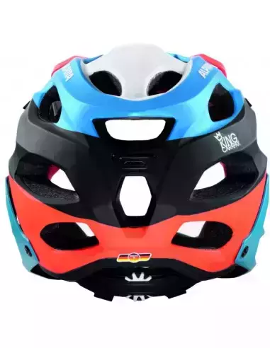 Kask rowerowy do Downhillu Carapax Alpina - Orange Blue
