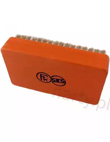 Szczotka do ślizgów narciarskich - włosie brąz