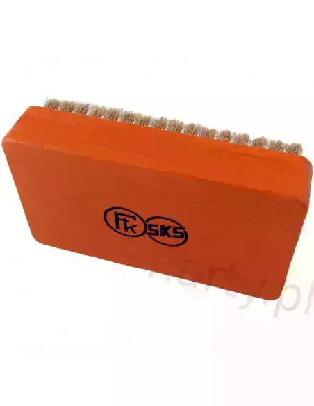 Szczotka do ślizgów narciarskich - włosie brąz