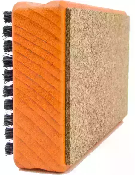 Szczotka narciarska do ślizgu - końskie włosie + korek