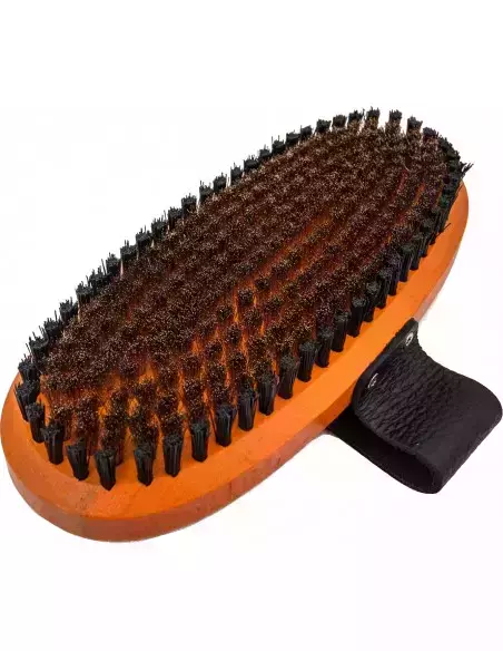 Szczotka narciarska owalna brąz