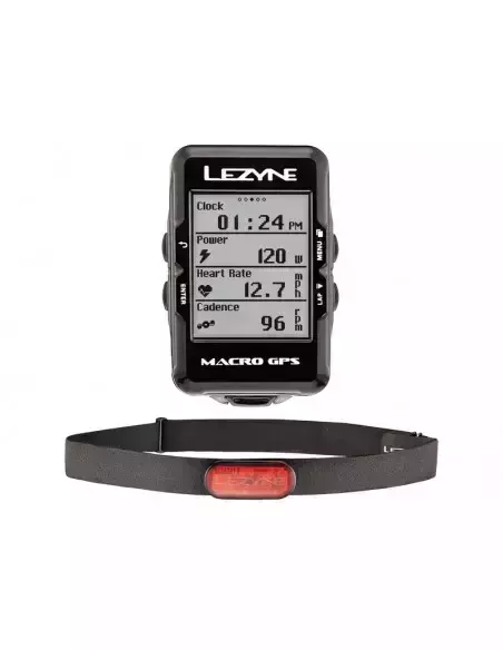 Komputer rowerowy (licznik) Macro GPS HR Loaded Lezyne
