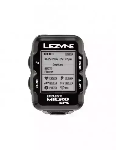 Komputer rowerowy (licznik) Micro GPS HR Loaded Lezyne