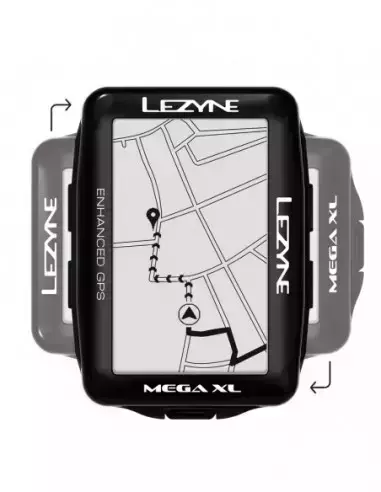 Komputer rowerowy (licznik) Mega XL GPS HRSC Loaded Lezyne