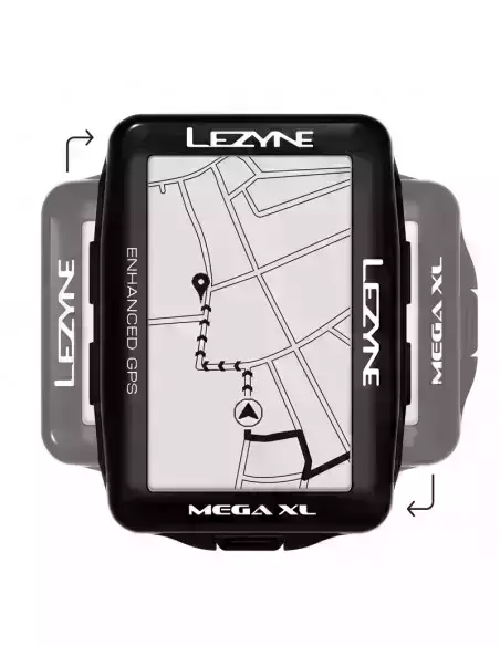Komputer rowerowy (licznik) Mega XL GPS HRSC Loaded Lezyne
