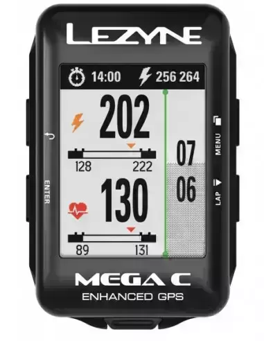 Komputer rowerowy (licznik) Mega C GPS HRSC Loaded Lezyne