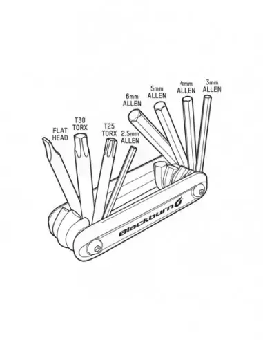 Podręczny kluczyk rowerowy GRID8 Blackburn