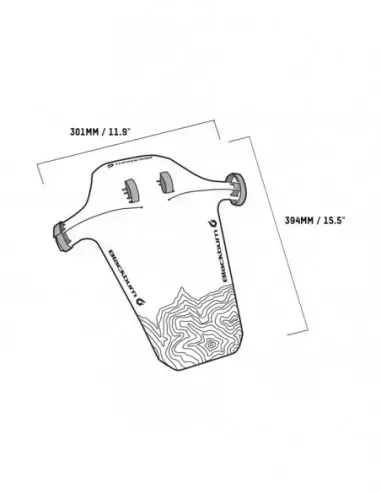 Błotnik rowerowy przedni Barrier XL Mud Guard MTB Blackburn