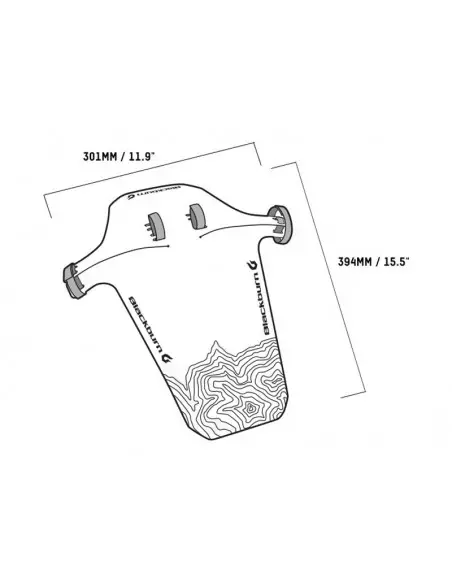 Błotnik rowerowy przedni Barrier XL Mud Guard MTB Blackburn