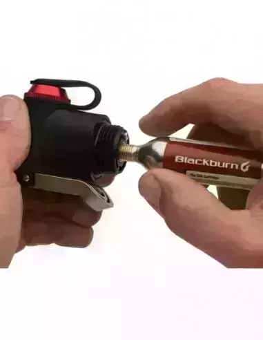 Pompka rowerowa na CO2 ręczna Mammoth CO2'FER HV 50psi Blackburn + nabój CO2 16g