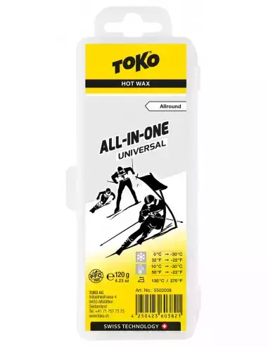 Smar narciarski All-in-one Hot Wax Universal 120g Toko