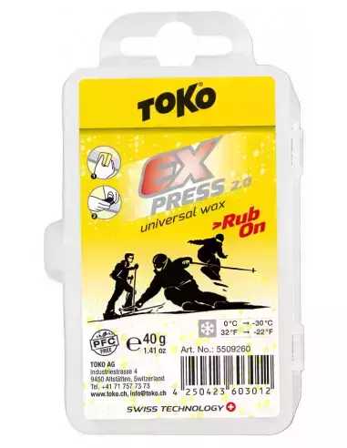 Smar narciarski w kostce TOKO Express Rub-on 2.0 40g