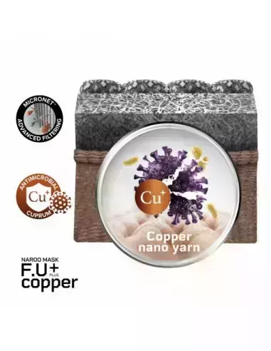 Maska sportowa filtrująca FU+ Copper Naroo