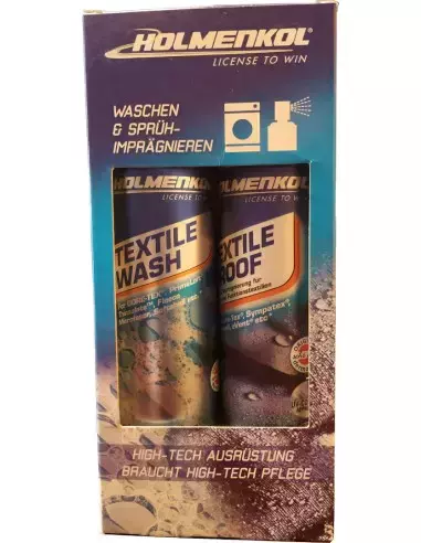 Zestaw do prania Textile Wash + Textile Proof Holmenkol