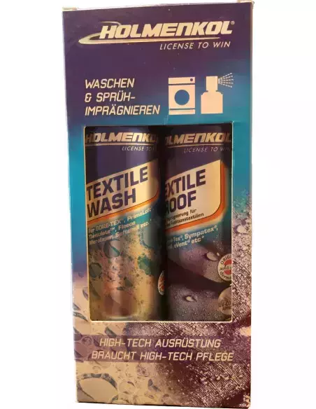 Zestaw do prania Textile Wash + Textile Proof Holmenkol