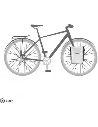 Sakwy rowerowe Ortlieb Sport-Roller City biały 25l