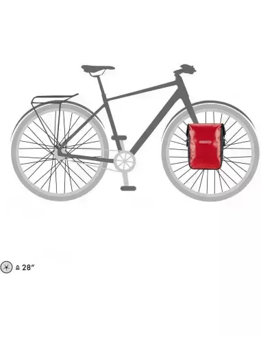 Sakwy rowerowe Ortlieb Sport-Roller City czerwony 25l