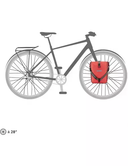 Sakwy rowerowe Ortlieb Sport-Roller Plus signalred-chili 25l