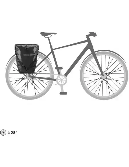 Sakwy rowerowe tylne Back-Roller Free 40L black Ortlieb