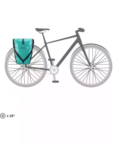 Sakwy rowerowe tylne Back-Roller Free 40L lagoon-black Ortlieb