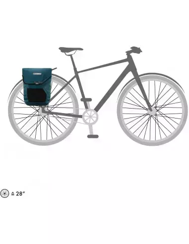 Sakwa rowerowa tylna do e-bików E-Mate Ortlieb 16l petrol