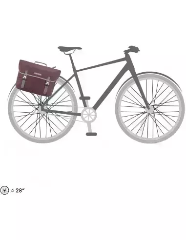 Torba miejska na rower Commuter-Bag Two QL2.1 Urban Line ash rose Ortlieb 20l