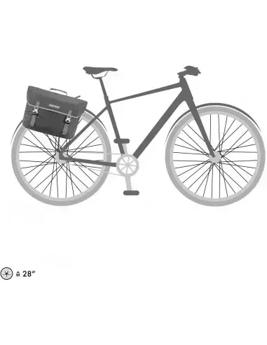 Torba miejska na rower Commuter-Bag Two QL2.1 Urban Line pepper Ortlieb 20l