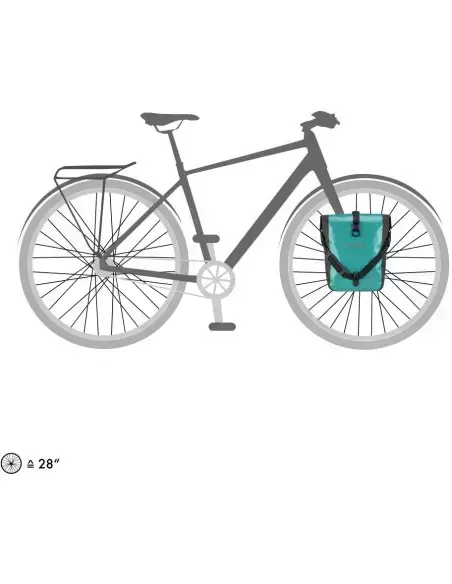 Sakwy rowerowe uniwersalne Sport-Roller Free 25L lagoon-black Ortlieb