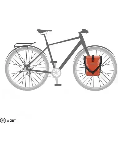 Sakwy rowerowe uniwersalne Sport-Roller Free 25L rust-black Ortlieb