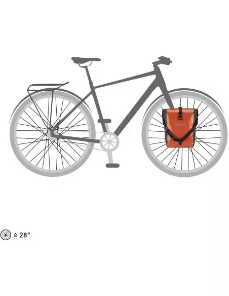 Sakwy rowerowe uniwersalne Sport-Roller Free 25L rust-black Ortlieb