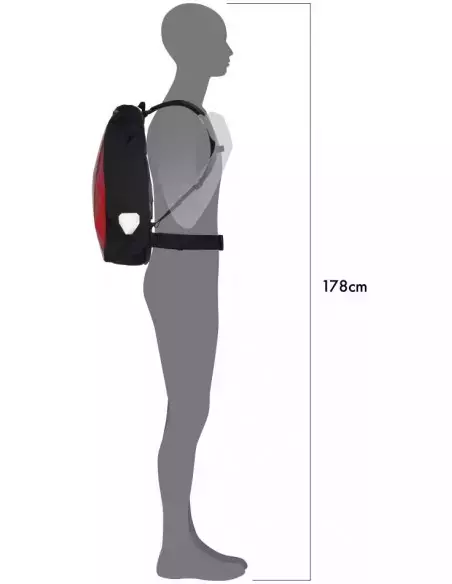 Plecak rowerowy Messenger Bag Ortlieb 39l red-black