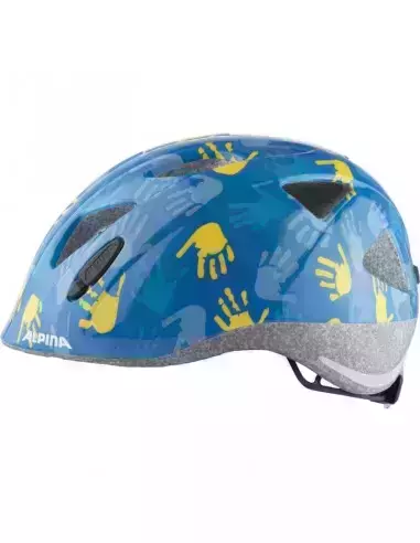 Kask rowerowy Ximo Blue Hands błyszczący 47-51 Alpina