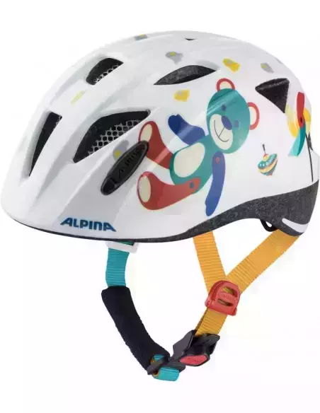 Kask rowerowy Ximo White bear błyszczący 47-51 Alpina
