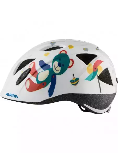 Kask rowerowy Ximo White bear błyszczący 47-51 Alpina