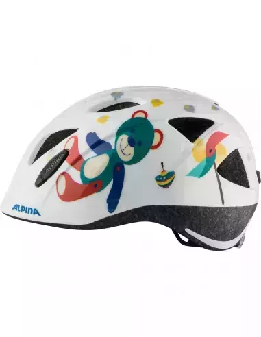 Kask rowerowy Ximo White bear błyszczący 49-54 Alpina