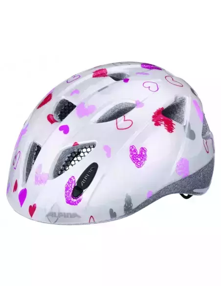 Kask rowerowy Ximo White hearts 49-54 Alpina