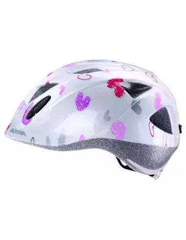 Kask rowerowy Ximo White hearts 49-54 Alpina