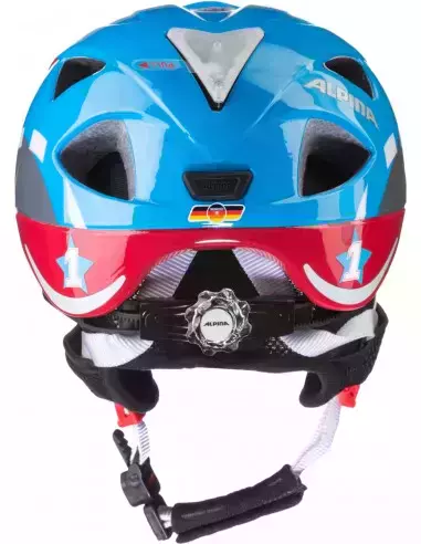Kask rowerowy Xino Flash red car 49-54 Alpina
