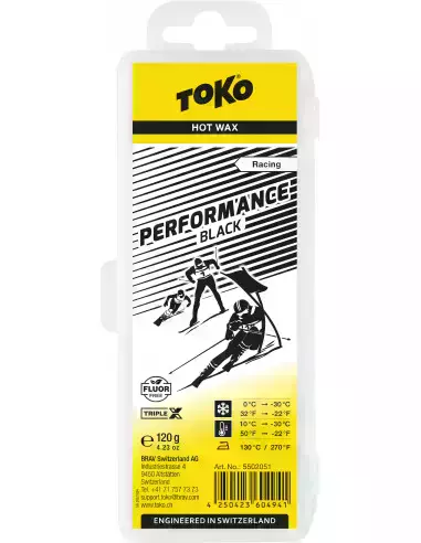 Smar narciarski Performance Hot Wax black 120g Toko triple X
