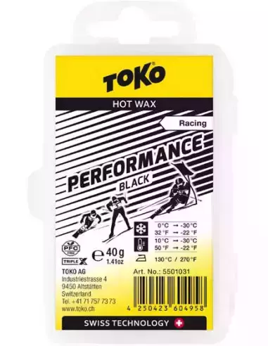 Smar narciarski Performance Hot Wax black 40g Toko