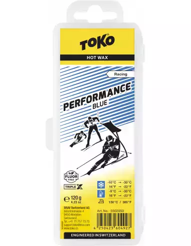 Smar narciarski Performance Hot Wax blue 120g Toko - triple X